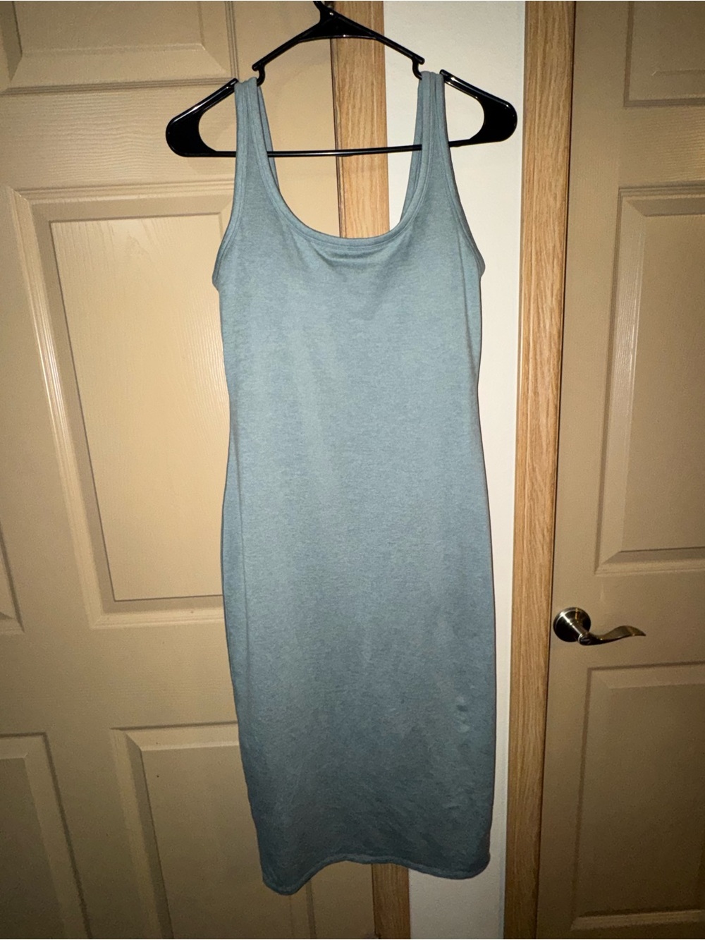 Vuori Halo Essential Midi Dress Lake Heather - Size M (Style VW606)